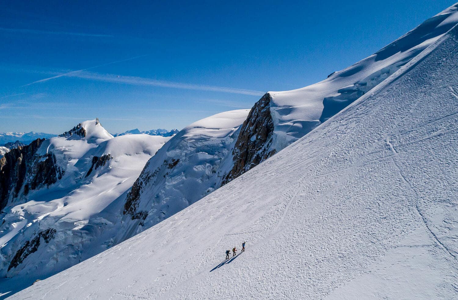 Dutch drone team on the Mont Blanc in France