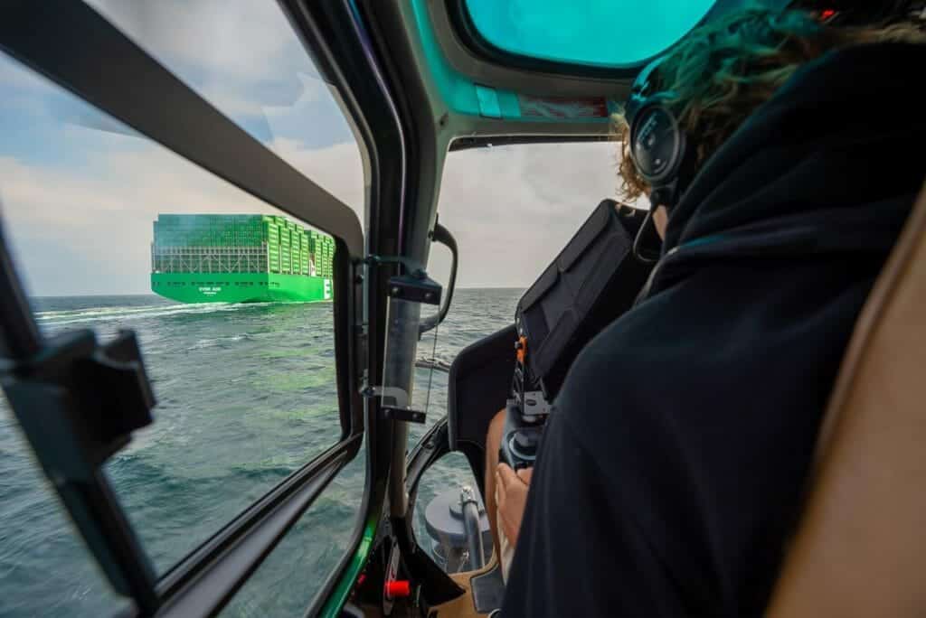 Cineflex operator at Offshore filming