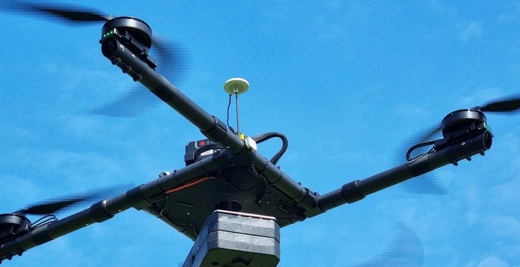 Freefly Alta X drone bij testvlucht