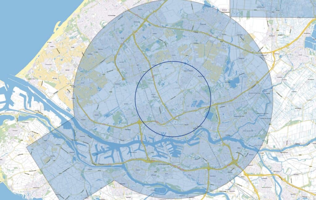 Drone CTR gebied Rotterdam