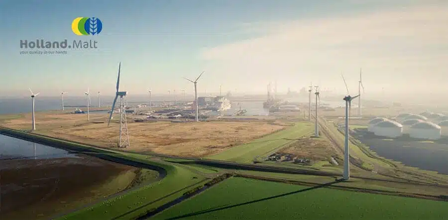 Bedrijfsfilm met drone portfolio Holland Malt