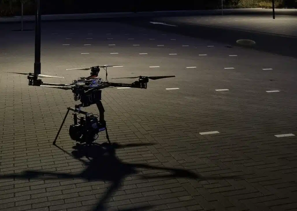 Snachts drone opnames maken