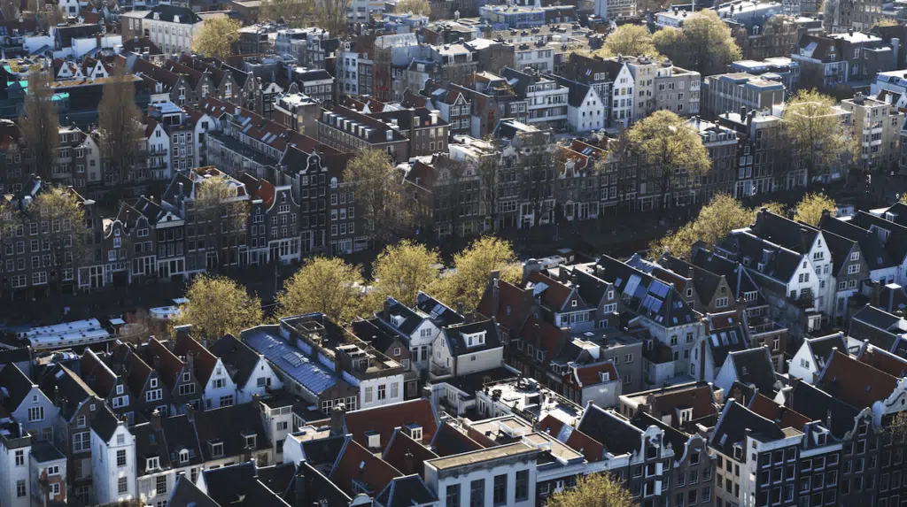 Drone opnames Amsterdam