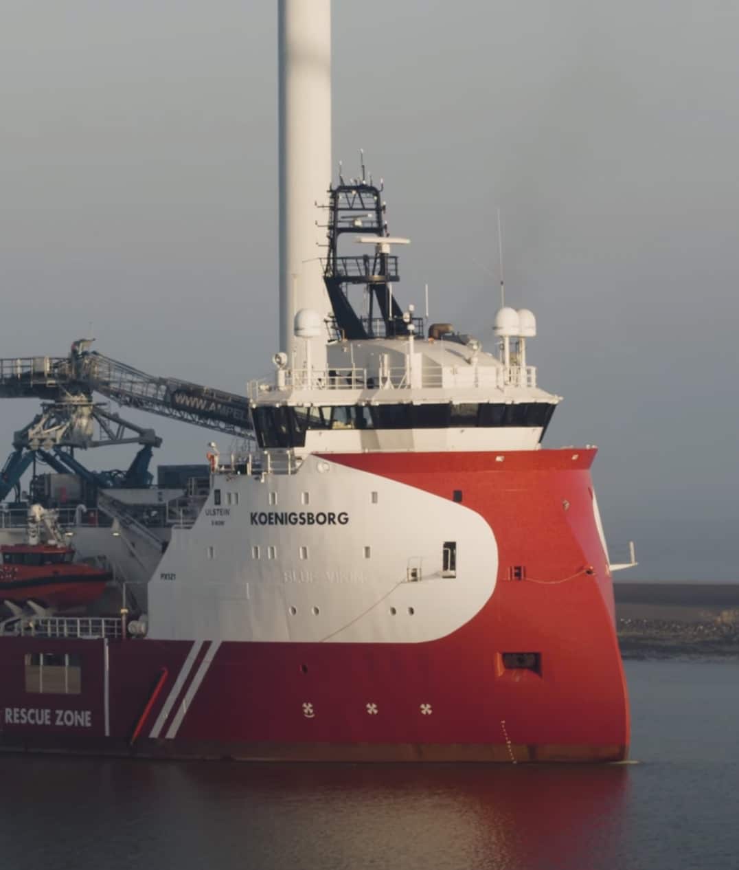 Drone opnames in de haven