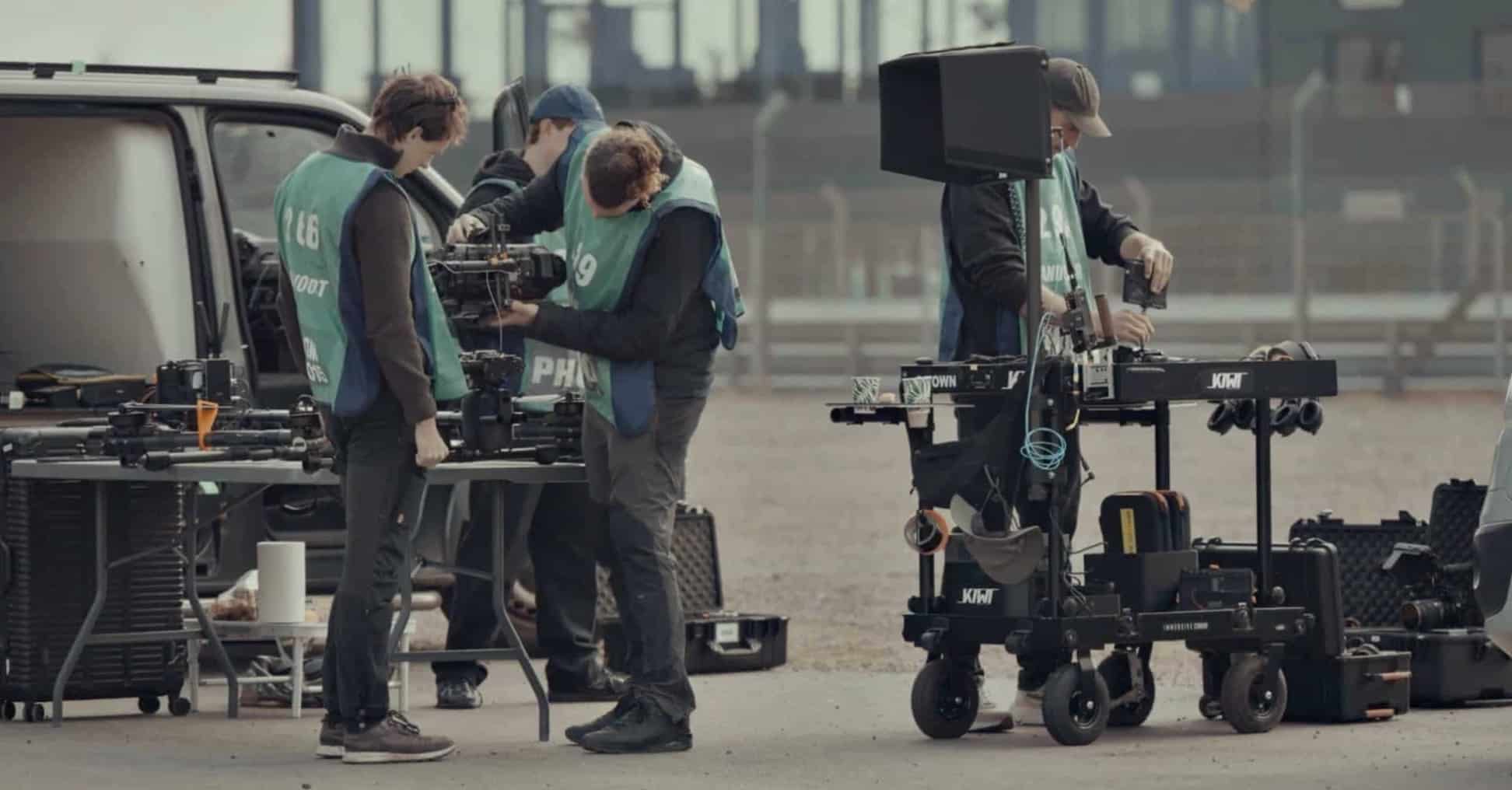 Drone department on filmset